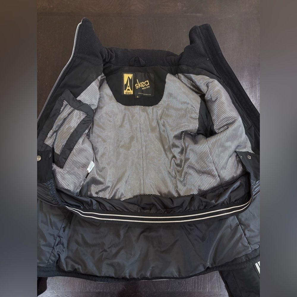 Ski Winter Jacket Size 6 Women’s Skea Black and White - Picture 11 of 13